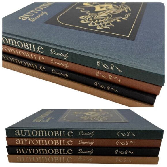 Vtg Automobile Quarterly Vol. 6 Issues 1-4 Complete Book Set w Poster Inserts - Picture 2 of 12